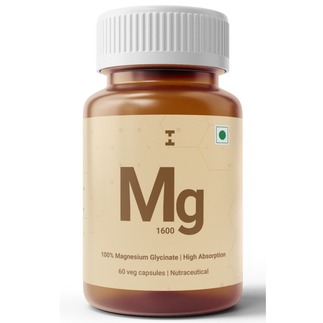 100% Magnesium Glycinate For High Absorption | Get Restful Sleep, Relief From Cramps & Improved Nerve Health