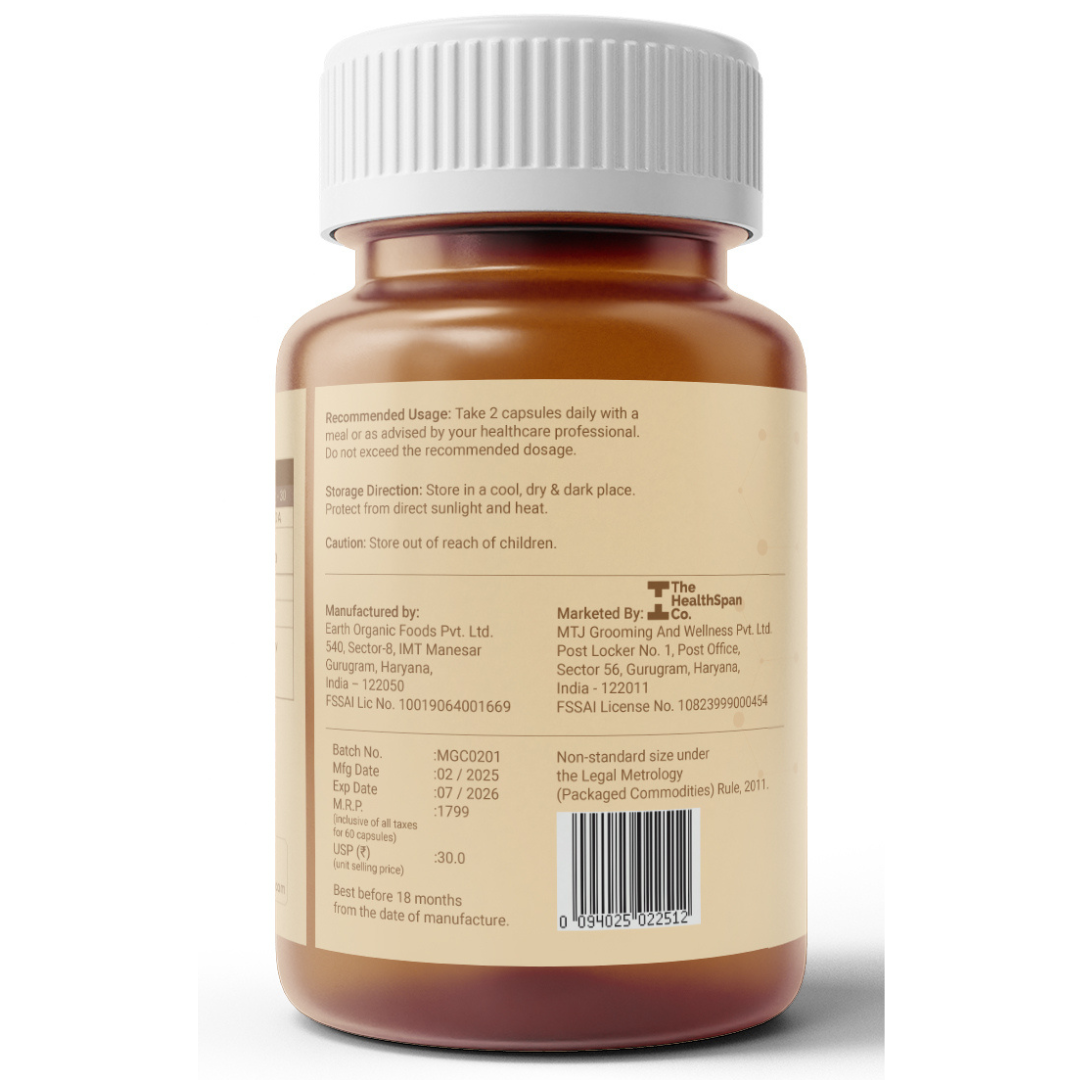 100% Magnesium Glycinate For High Absorption | Get Restful Sleep, Relief From Cramps & Improved Nerve Health