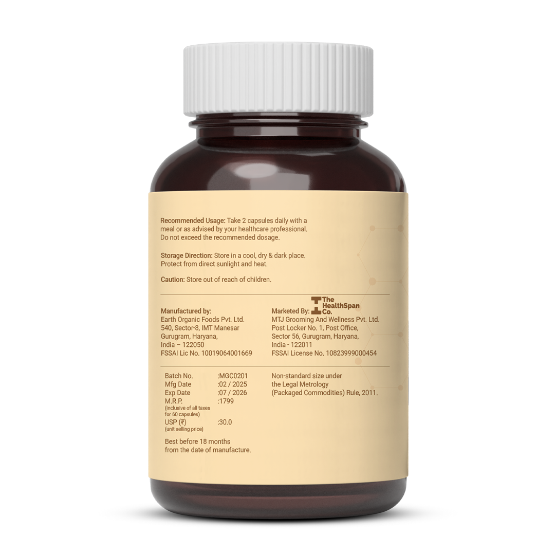 100% Magnesium Glycinate For High Absorption | Get Restful Sleep, Relief From Cramps & Improved Nerve Health