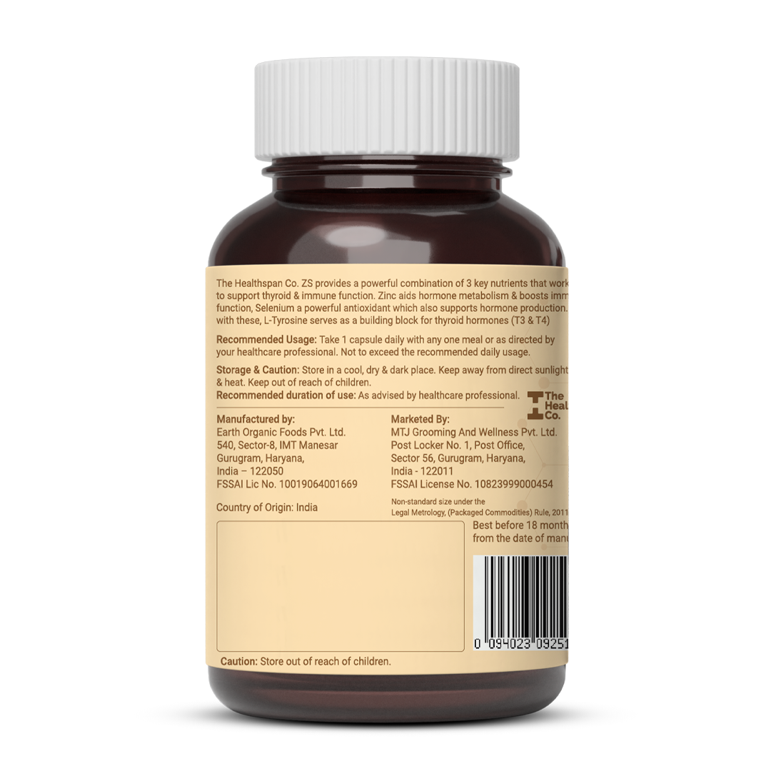 Zinc & Selenium - With Copper, Amla & Grape Seed Extract