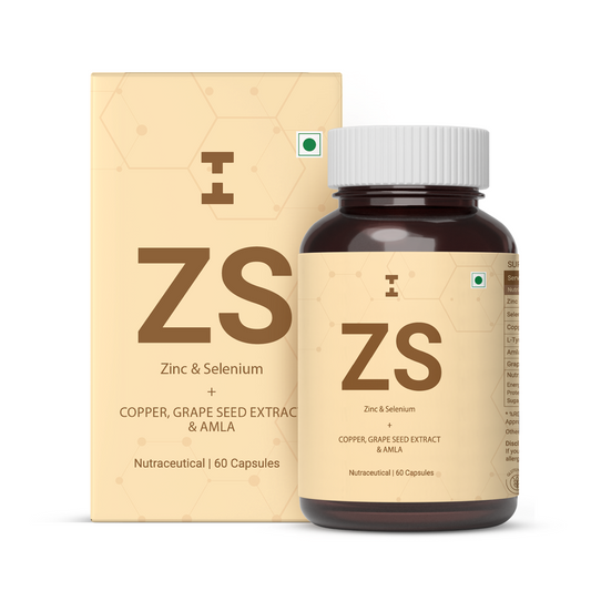 Zinc & Selenium - With Copper, Amla & Grape Seed Extract