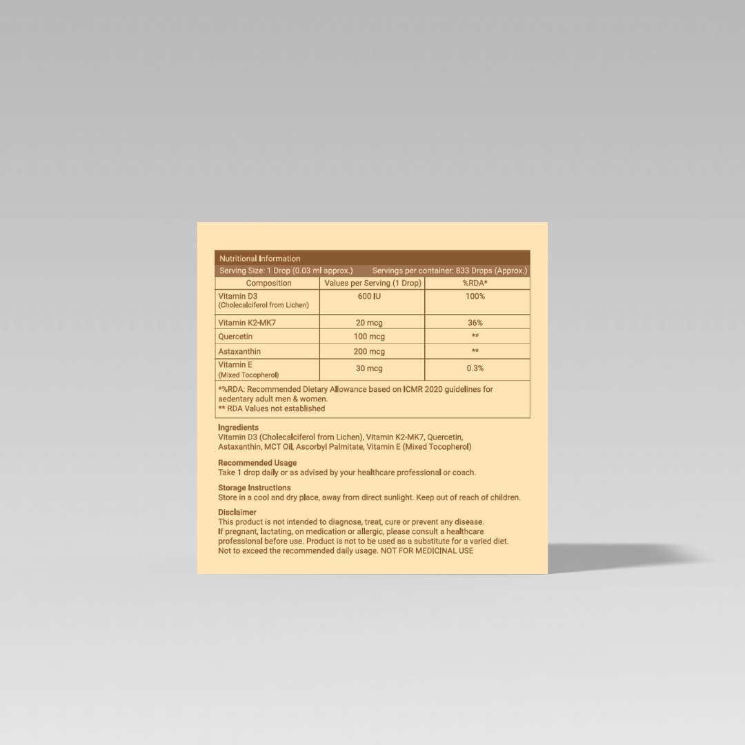Vegan Vitamin D3+K2 - 25ml