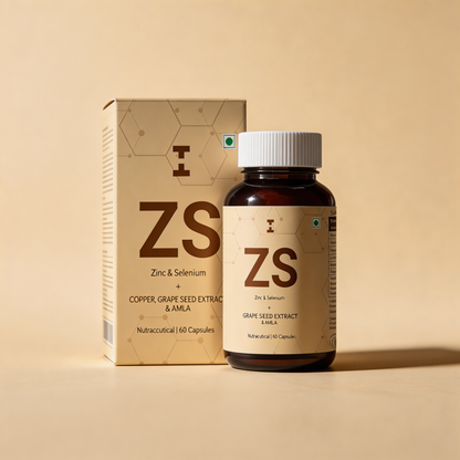Zinc & Selenium - With Copper, Amla & Grape Seed Extract